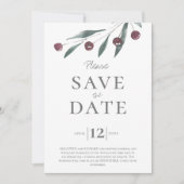 Bruiloft Save the Date Schotse Hooglanden Kaart (Voorkant)