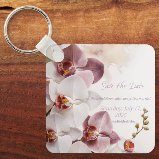 bruiloft Save the Date Sleutelhangers (Voorkant)