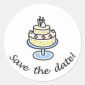 Bruiloft Save the Date Sticker (Voorkant)