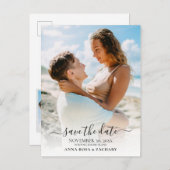 *~* BRUILOFT SAVE the DATE - Website QR code AR6 P Briefkaart (Voorkant / Achterkant)