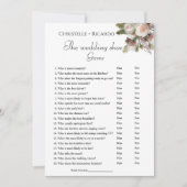 Bruiloft schoen spel bachelorette partij spel Kaar Aankondiging (Voorkant)