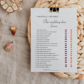 Bruiloft schoen spel bachelorette partij spel kaar aankondiging