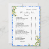 Bruiloft schoen spel Blue Mediterrane partij spel  Aankondiging (Voorkant)