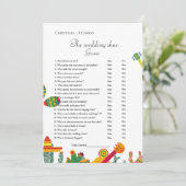 Bruiloft schoen spel taco over liefde partij spel  aankondiging (Staand voorkant)