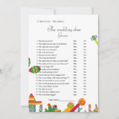 Bruiloft schoen spel taco over liefde partij spel  aankondiging (Voorkant)