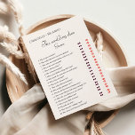 Bruiloft schoen spel vrijgezellenfeest spel kaart<br><div class="desc">Gepersonaliseerde Schoenenspel voor een Bruiloft of Couples Shower.All van de vragen in het leuke bourgondische vrijgezellenfeest spel,  vrijgezellenspel,  en trouwschoen zijn aanpasbaar.</div>