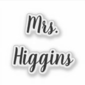 Bruiloft schoenen sticker naam datum script bruids (Voorkant)