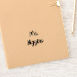 Bruiloft schoenen sticker naam datum script bruids
