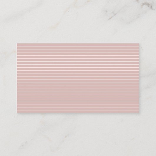 Bruiloft script modern blush roze elegant antwoord visitekaartje (Achterkant)