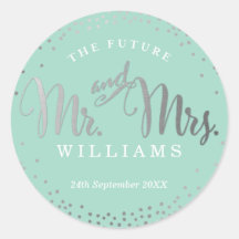 BRUILOFT SEAL stijlvolle mini zilveren confetti mu