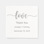 Bruiloft servet, tafel servetten, diner, lunch servet (Voorkant)