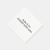 BRUILOFT SERVETTEN GEPERSONALISEERD (Hoek)