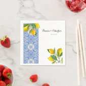Bruiloft servetten Italiaans Tegels met Lemons The (Insitu)