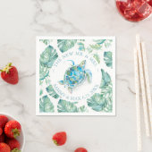 Bruiloft servetten tropisch Zee schildpad Waterver (Insitu)