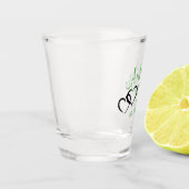 Bruiloft Shot Bril met bruid en bruidegom naam Shot Glas (Links)