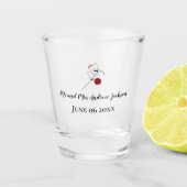 bruiloft shot glas (Voorkant)