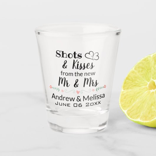 bruiloft shot glas (Voorkant)
