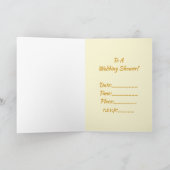 bruiloft Shower Scroll Ontworpen Kaart (Binnen)