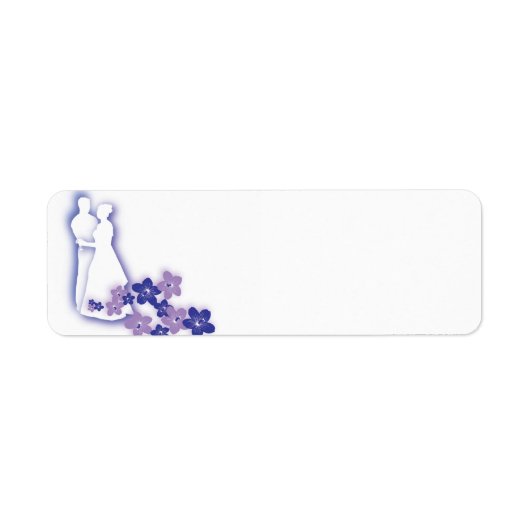 Bruiloft silhouet labels (Voorkant)