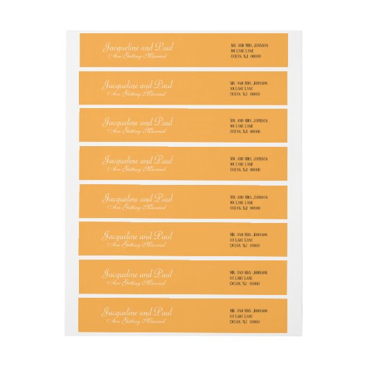 Bruiloft Sinaasappel (Vel)