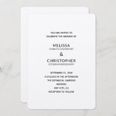 bruiloft sjabloon 2B Kaart (Voorkant / Achterkant)