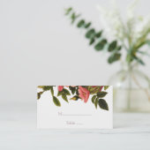 Bruiloft Sjabloon Plaatskaarten elegante florale z Plaatskaartje (Staand voorkant)