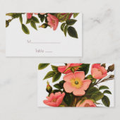 Bruiloft Sjabloon Plaatskaarten elegante florale z Plaatskaartje (Voorkant / Achterkant)