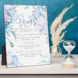 Bruiloft | Sky Blue en Bubblegum Pink Peonies Fotoplaat