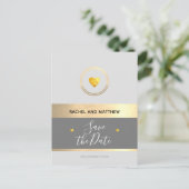 bruiloft / sla de datum op aankondigingskaart (Staand voorkant)