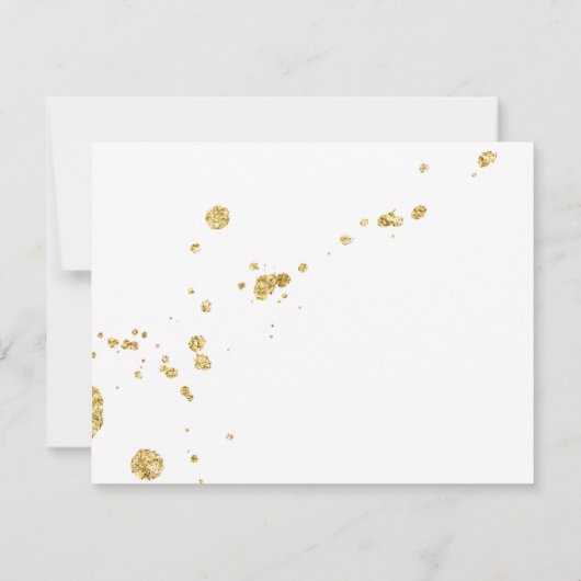 BRUILOFT | Sla de datum op Foto Blue Spletters Save The Date (Achterkant)