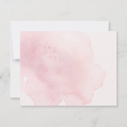 BRUILOFT | Sla de datum op Foto Blush Pink Save The Date (Achterkant)