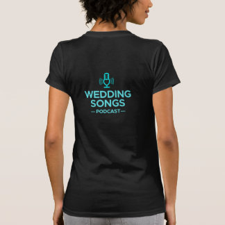Bruiloft Songs Podcast Logo Vrouwen Zwart T-shirt
