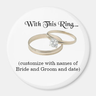 Bruiloft Souvenir Magnet