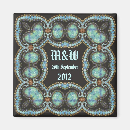 Bruiloft Souvenir Magnet (Voorkant)