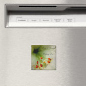 Bruiloft Souvenir Magnet - Bloemen (Insitu (Vaatwasser))