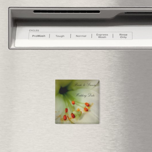 Bruiloft Souvenir Magnet - Bloemen (Insitu (Vaatwasser))