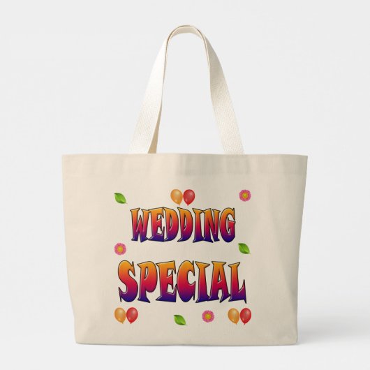 BRUILOFT SPECIAAL GROTE TOTE BAG (Achterkant)