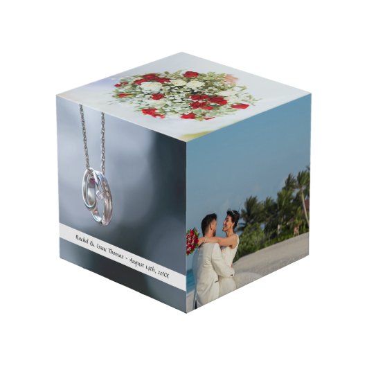 Bruiloft speciale momenten foto kubus Passen getro (Achter hoekig)