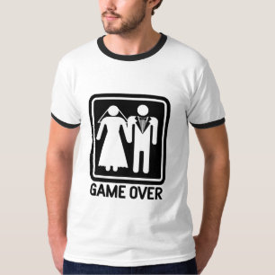 Bruiloft spel over t-shirt