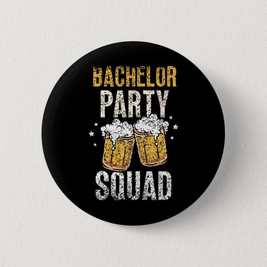 Bruiloft Squad Bruidegom Team Bruid  Ronde Button 5,7 Cm (Voorkant)