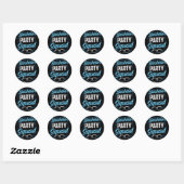 Bruiloft Squad Team Bruid Bruidegom Ronde Sticker (Vel)