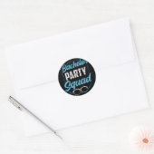 Bruiloft Squad Team Bruid Bruidegom Ronde Sticker (Envelop)