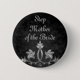 Bruiloft Stap Moeder bruid Ronde Button 5,7 Cm