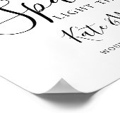 Bruiloft sterretje Verstuur bruiloft Poster (Hoek)