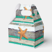 Bruiloft Stervis Strand Rustiek Bedankdoosjes (Achterkant)