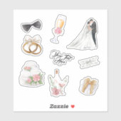bruiloft sticker (Vel)