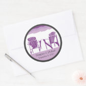 Bruiloft Sticker - gepersonaliseerd (Envelop)