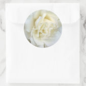 Bruiloft sticker...iets geleend ronde sticker (Tas)