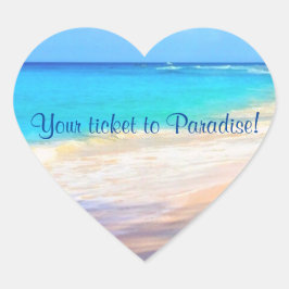 Bruiloft Stickers aan Seal Envelope - Ocean