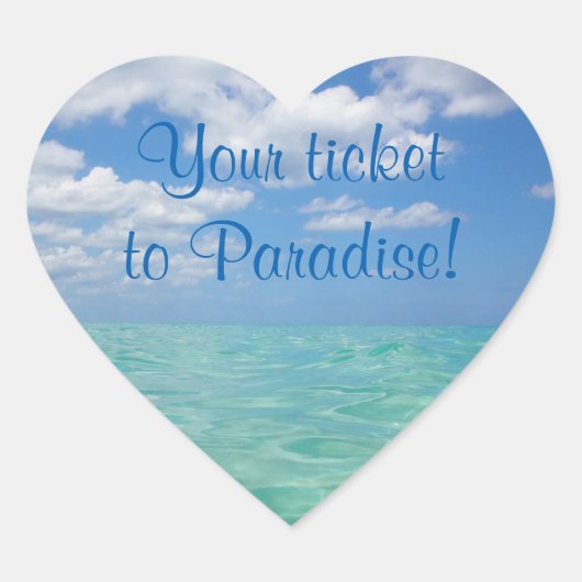 Bruiloft Stickers aan Seal Envelope - Ocean III (Voorkant)